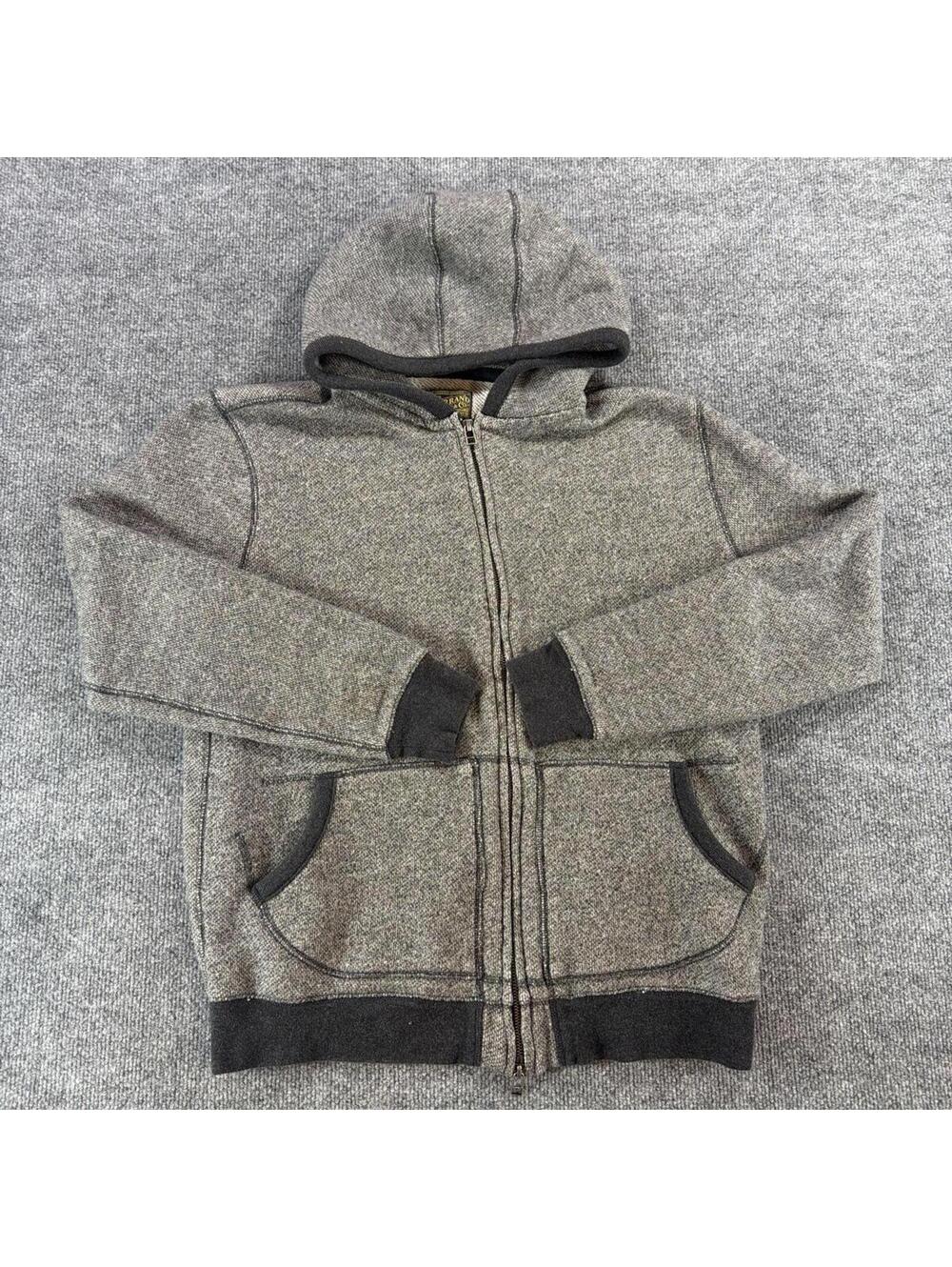 Lucky Brand Gray Heavy‎ Zip-Up Hoodie Sweatshirt Large - Monochrome, Heavyweight
